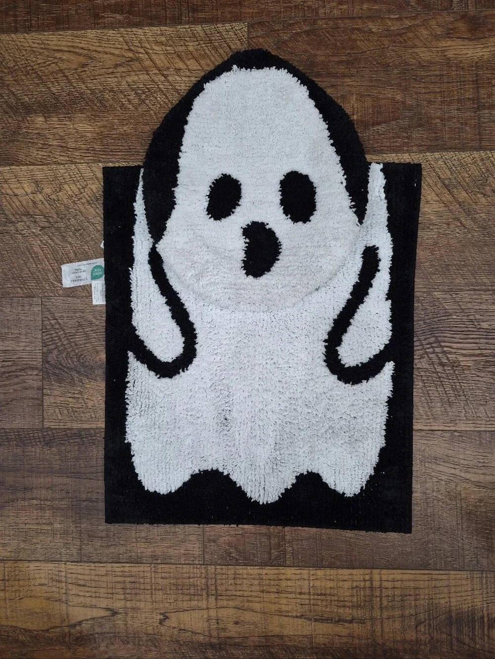 Boneyard Bath Company Halloween Bathroom Decor Novelty Rug & Seat Cover Ghost
